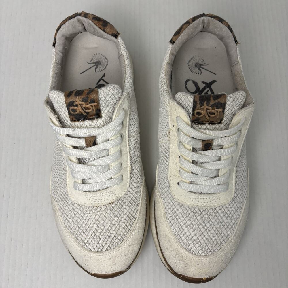 OTBT Flash Platform Sneaker Women's Size 8.5 Style 10137 white and leopard - Picture 7 of 12
